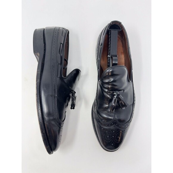 Allen Edmonds Berwick Mens Dress Shoes Black Leather Tassel Wingtip Loafer US 10 main image 5